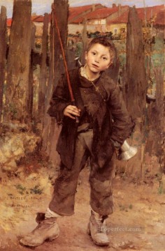  Age Art Painting - Pas Meche Nothing Diong rural life Jules Bastien Lepage